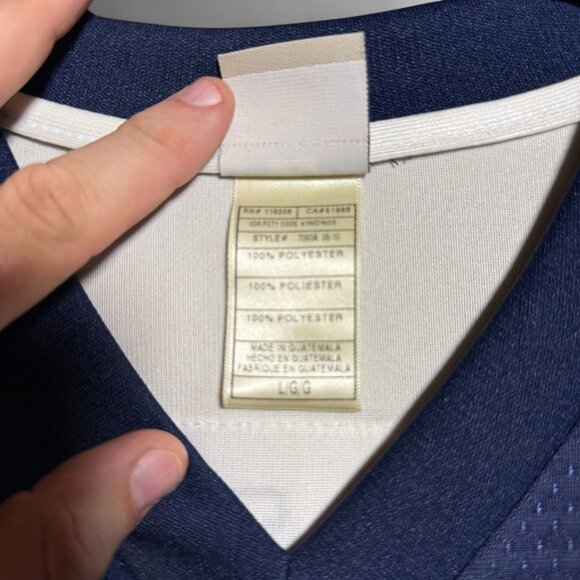 Reebok Vintage NFL Throwback Cowboys Jersey Ware #94 Blue/White L - Picture 10 of 11